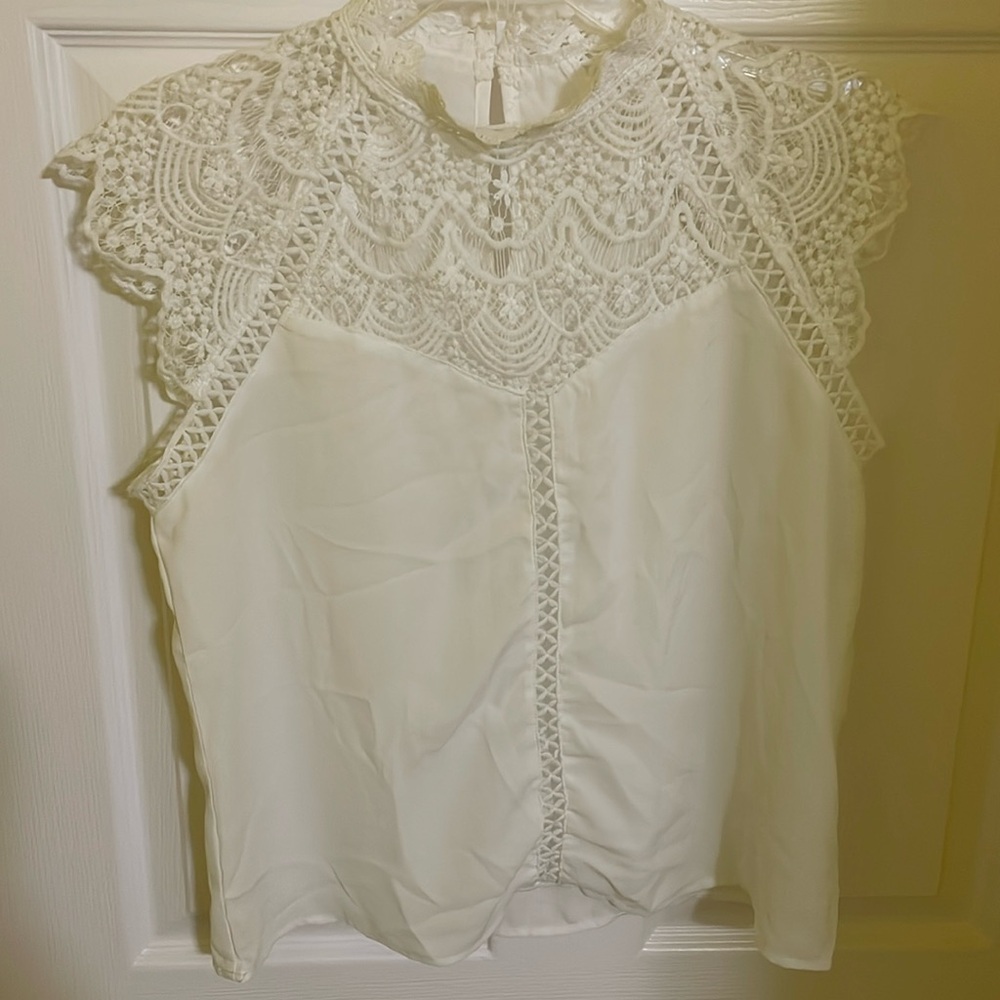 SHEIN LACE SHEER BLOUSE